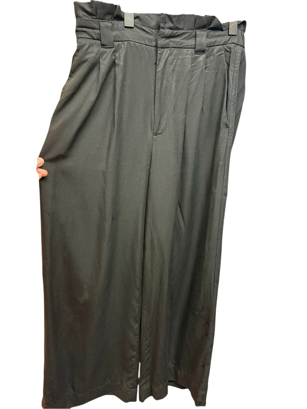 Banana Republic Soft Tencel Paperbag Waist Wide Leg Trouser Minimalist - Size 8T